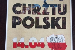 Plakat promujący święto Chrztu Polski.